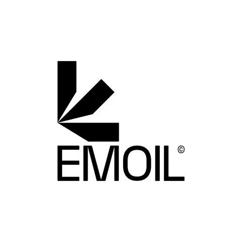 The Emoil logo mark in black on white.