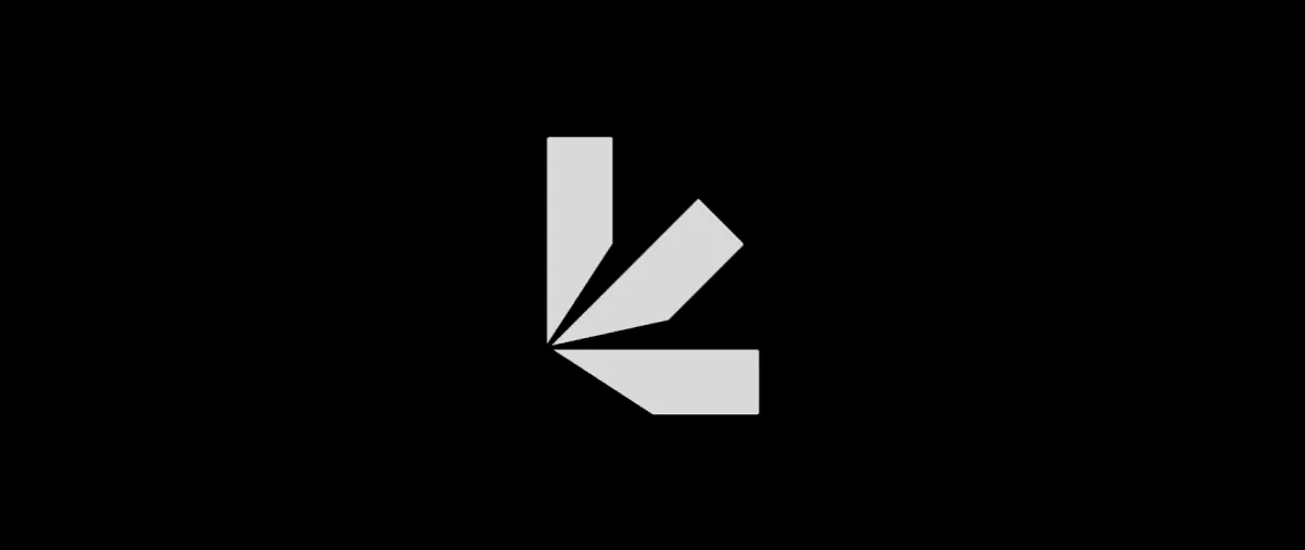 The Emoil mark assembles from four white shapes on black.